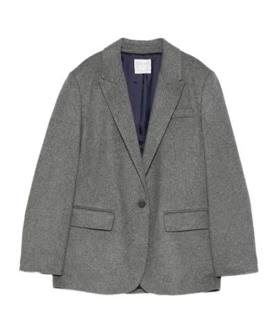 FORTE FORTE SINGLE-BREASTED PEAK-LAPELS JACKET