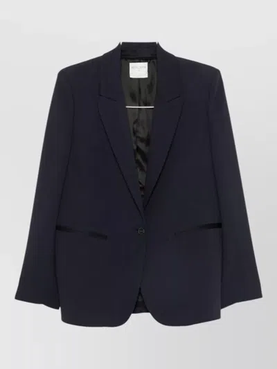 Forte Forte Single Breasted Tailored Blazer Jacket In Black
