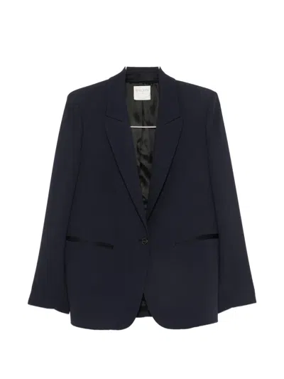 Forte Forte Single Breasted Tailored Blazer Jacket In Black