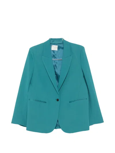 Forte Forte Tailored Blazer Jacket Single Breasted Design In Blue