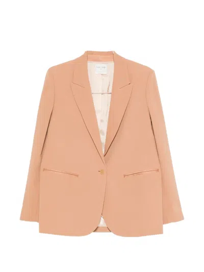 Forte Forte Single-breasted Peak-lapel Blazer In Brown