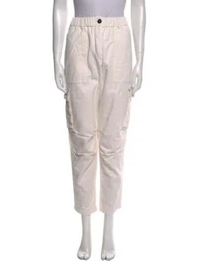 Pre-owned Forte Forte Skinny Leg Pants In Neutral