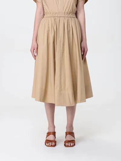 FORTE FORTE SKIRT FORTE FORTE WOMAN COLOR BEIGE,G77308022