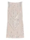 Forte Forte Midi Skirt With Geometric Pattern And Embellishments In Pink