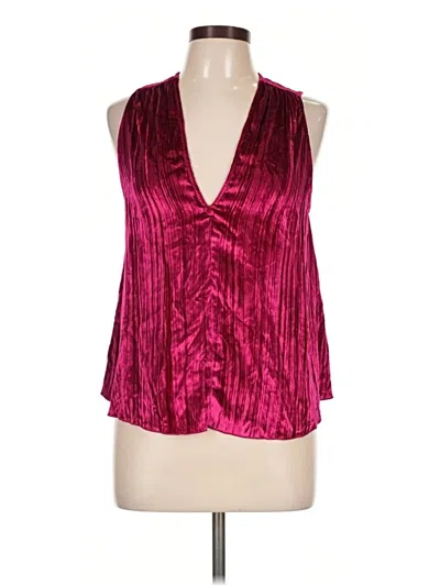 Pre-owned Forte Forte Sleeveless Blouse In Burgundy