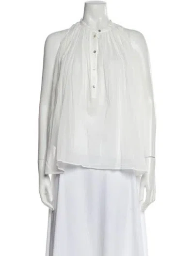 Pre-owned Forte Forte Sleeveless Blouse In White