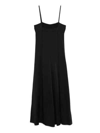 Forte Forte Sleeveless Midi Dress In Black