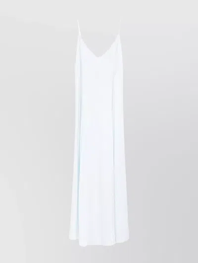 FORTE FORTE SLIPDRESS WITH SATIN FINISH AND FRONT SLITS