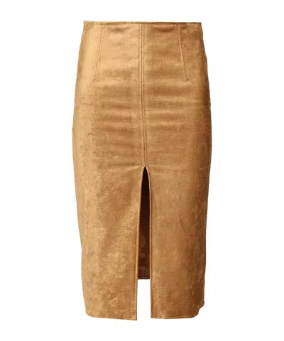 Forte Forte Slit Skirt In Brown