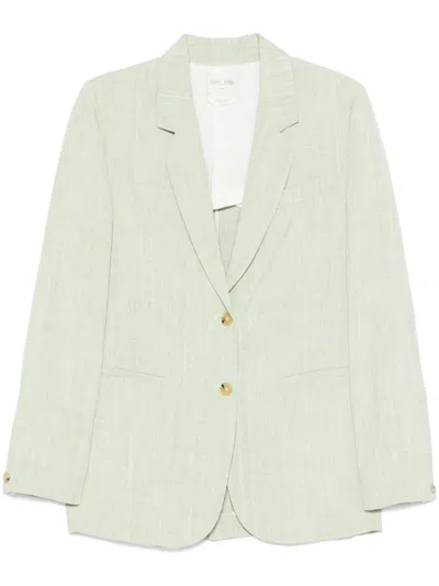Forte Forte Slub-texture Blazer In Green