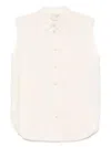 Forte Forte Forte_forte Slubbed Viscose Sleeveless Shirt In Nude