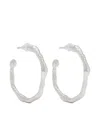 Forte Forte Half Hoop Earrings In Silver