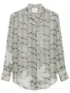 Forte Forte Snake-print Shirt In Green
