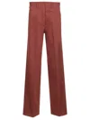 Shop Forte Forte Soft Cotton Twill Trousers In Brown