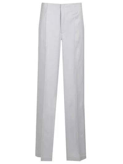 Forte Forte Soft Cut Trousers With Pleats In Light Blue