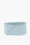 Forte Forte Solid Color Leather Belt Without Buckle