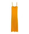 Forte Forte Spaghetti Strap Dress In Orange