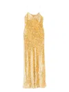 Forte Forte Spaghetti-strap Patterned Dress In Yellow