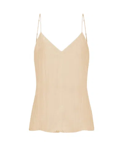 Forte Forte Spaghetti Strap Tank Top In Brown