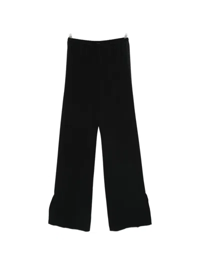 Forte Forte Split-hem Trousers In Black