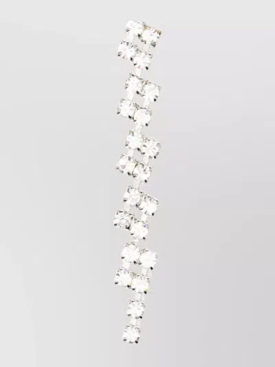 Forte Forte Square-cut Crystal Embellished Linear Earrings