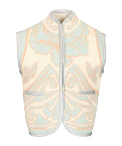 Forte Forte Stand-up Collar Vest In Blue