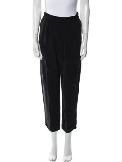 Pre-owned Forte Forte Straight Leg Pants In Black