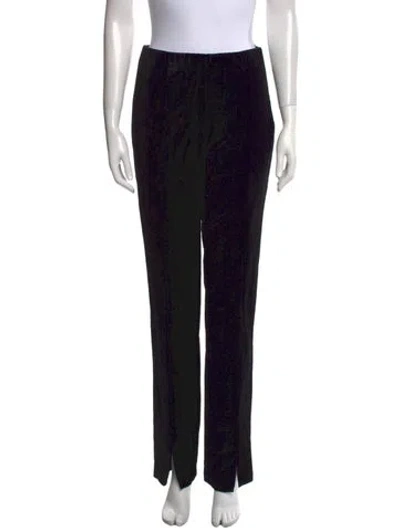 Pre-owned Forte Forte Straight Leg Pants In Black