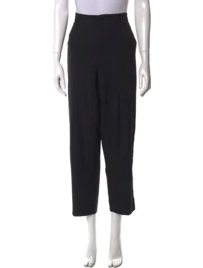 Pre-owned Forte Forte Straight Leg Pants In Black