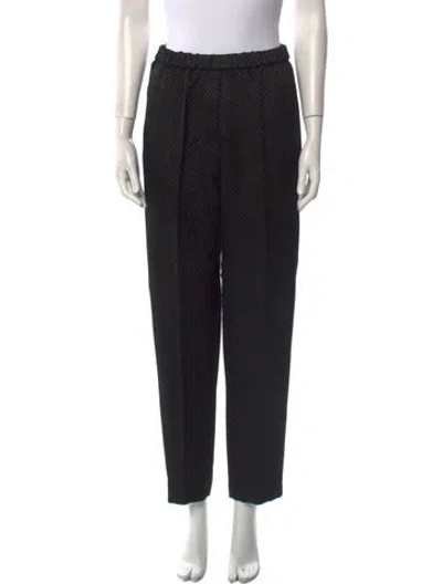 Pre-owned Forte Forte Straight Leg Pants In Black