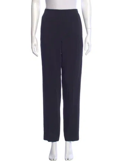 Pre-owned Forte Forte Straight Leg Pants In Black