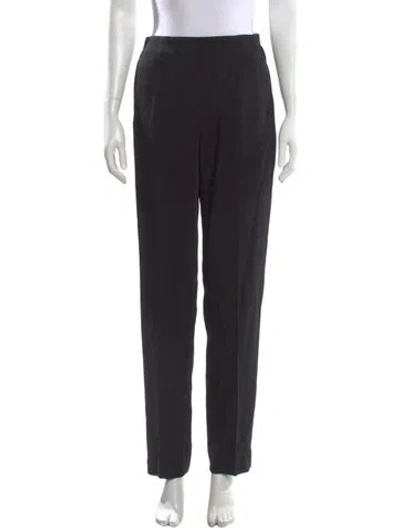 Pre-owned Forte Forte Straight Leg Pants In Black