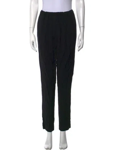 Pre-owned Forte Forte Straight Leg Pants In Black