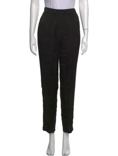 Pre-owned Forte Forte Straight Leg Pants In Black