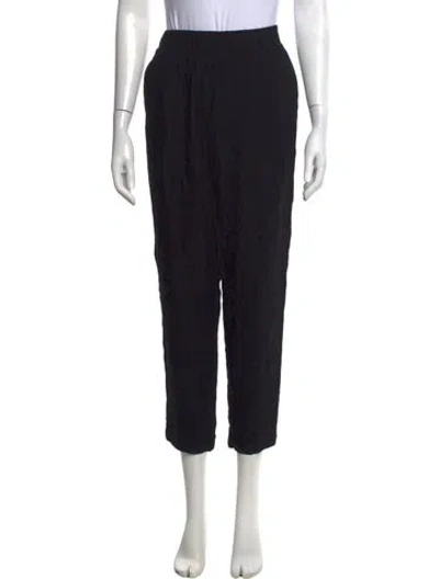 Pre-owned Forte Forte Straight Leg Pants In Black