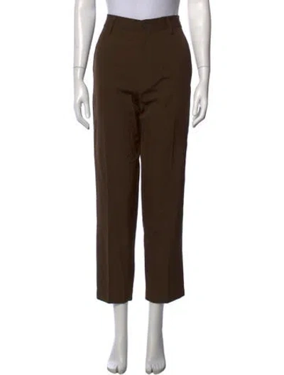Pre-owned Forte Forte Straight Leg Pants In Brown