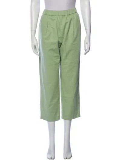 Pre-owned Forte Forte Straight Leg Pants In Green