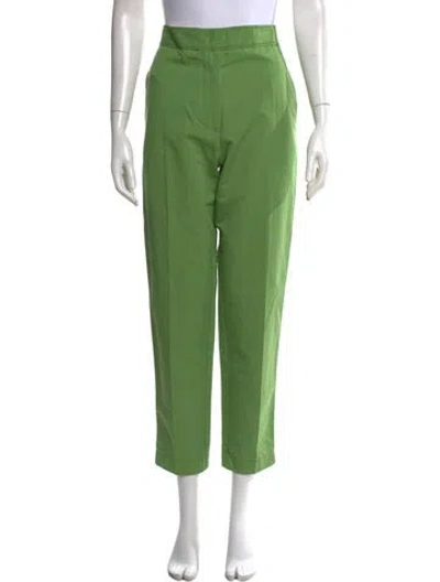 Pre-owned Forte Forte Straight Leg Pants In Green
