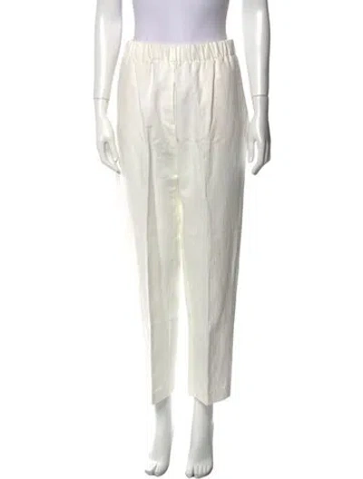 Pre-owned Forte Forte Straight Leg Pants In Neutral