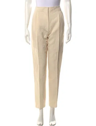 Pre-owned Forte Forte Straight Leg Pants In Neutral
