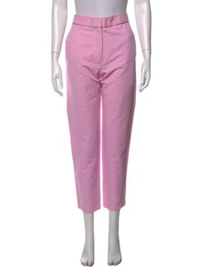 Pre-owned Forte Forte Straight Leg Pants In Pink