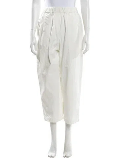 Pre-owned Forte Forte Straight Leg Pants In White