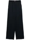Forte Forte Dark Blue Straight Leg Trousers