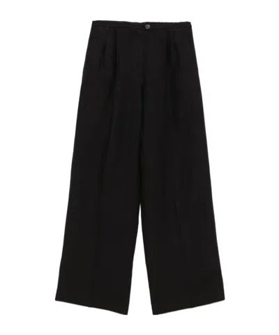 Forte Forte Straight-leg Trousers In Black