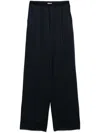 Forte Forte Dark Blue Straight Leg Trousers