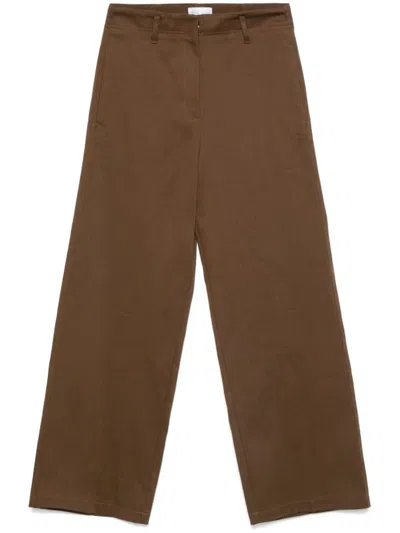 Forte Forte Straight-leg Trousers In Brown
