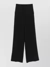 Forte Forte Straight Leg Trousers Elastic Waistband