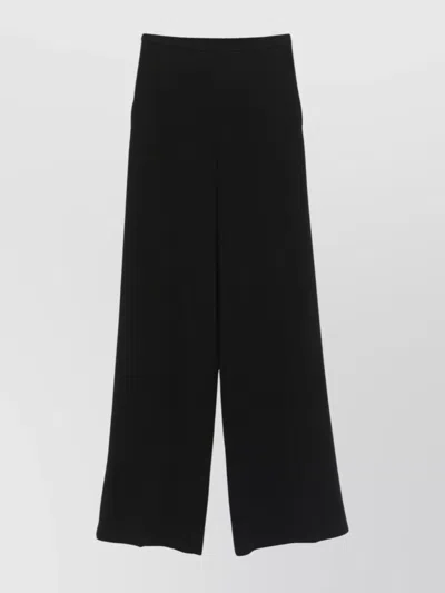 FORTE FORTE STRAIGHT LEG TROUSERS ELASTIC WAISTBAND