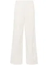 Forte Forte Mid-rise Straight-leg Trousers In Beige
