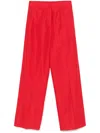 Forte Forte Straight-leg Trousers In Red